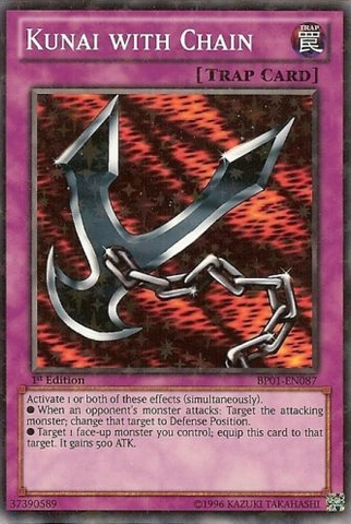 Kunai with Chain [BP01-EN087] Starfoil Rare