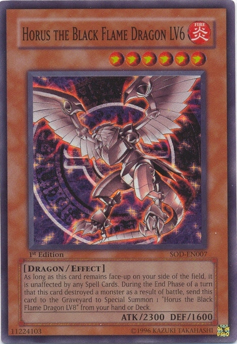 Horus the Black Flame Dragon LV6 [SOD-EN007] Super Rare