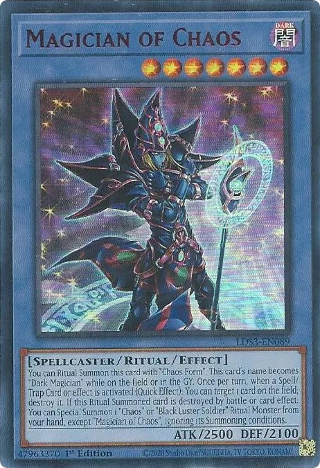 Magician of Chaos (Red) [LDS3-EN089] Ultra Rare