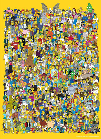 The Simpsons Cast of Thousands 1000-Piece Puzzle