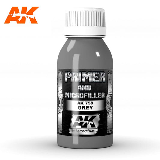 AK Interactive Grey Primer Microfiller 100ml