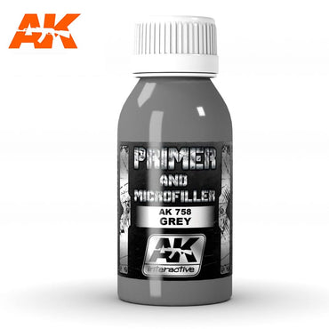AK Interactive Grey Primer Microfiller 100ml
