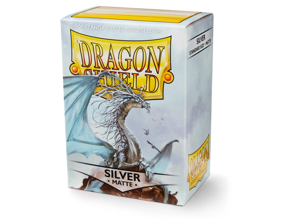 Dragon Shield Standard Matte Sleeves - Silver