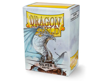 Dragon Shield Standard Matte Sleeves - Silver