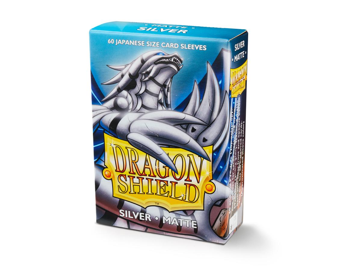 Dragon Shield Japanese Size Matte Sleeves - Silver (60)
