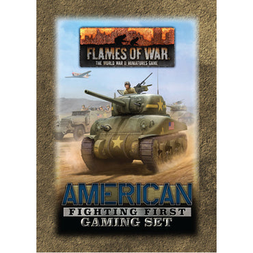 Flames of War - American Fighting First Gaming Set (x20 Tokens, x2 Objectives, x16 Dice)
