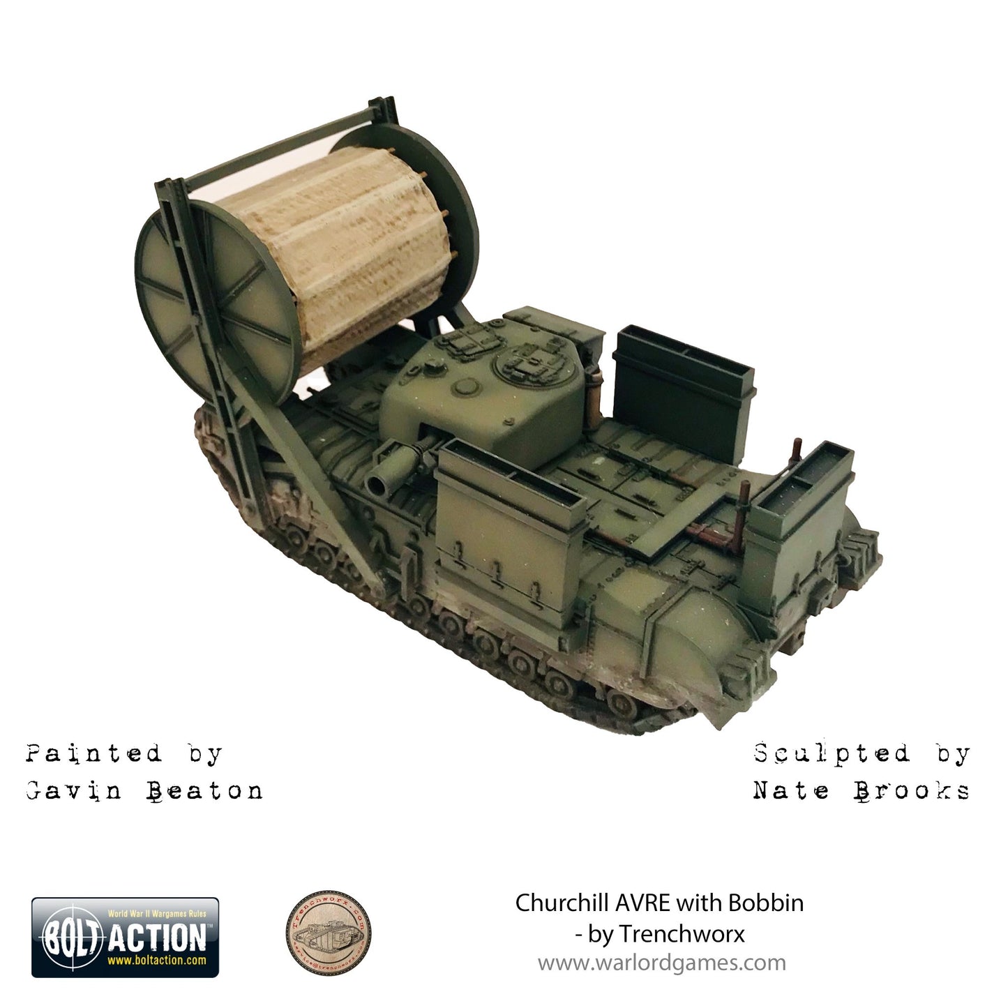Bolt Action British Churchill AVRE with Bobbin