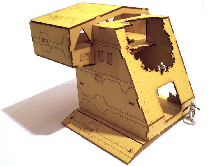 Crashed ship - Superstructure (28mm) Blotz Wargame Terrain
