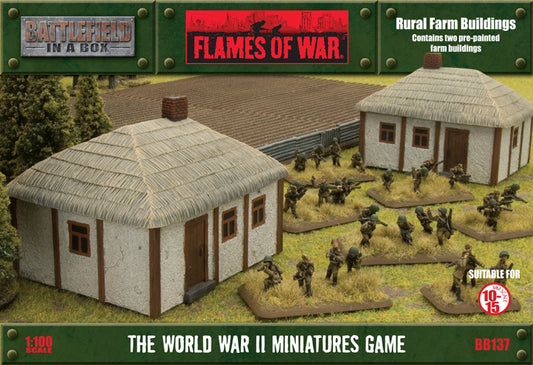 Battlefield In a Box - Flames of War: Rural Farm Buildings (15mm)