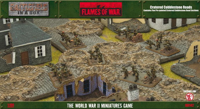 Battlefield In a Box - Cratered Cobblestone Roads