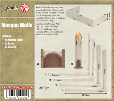 Battlefield In a Box - Flames of War: Mosque Walls (15mm)