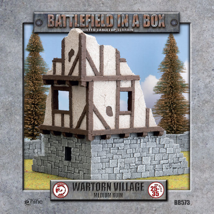 Battlefield In a Box - Wartorn Village - Medium Ruin