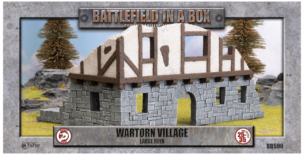 Battlefield In a Box - Wartorn Village - Large Ruin