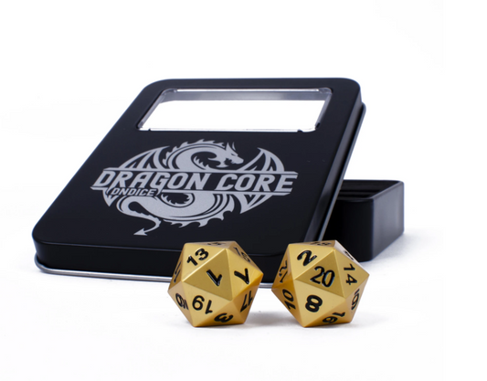 Brilliant Gold Dragon DnDice Set