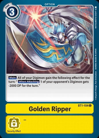 Golden Ripper (BT1-104) [BT-01: Booster New Evolution]