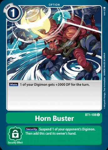 Horn Buster (BT1-108) [BT-01: Booster New Evolution]