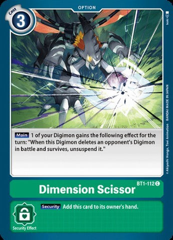 Dimension Scissor (BT1-112) [BT-01: Booster New Evolution]