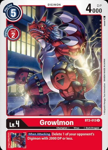 Growlmon (BT2-013) [BT-02: Booster Ultimate Power]
