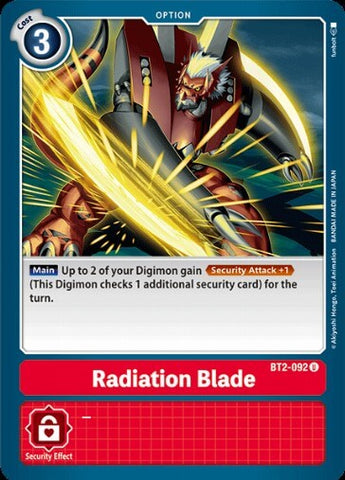 Radiation Blade (BT2-092) [BT-02: Booster Ultimate Power]
