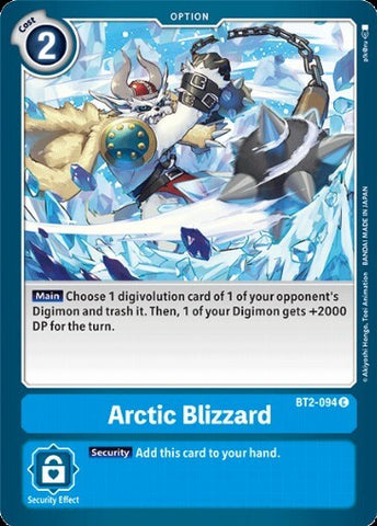Arctic Blizzard (BT2-094) [BT-02: Booster Ultimate Power]