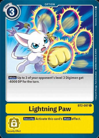 Lightning Paw (BT2-097) [BT-02: Booster Ultimate Power]