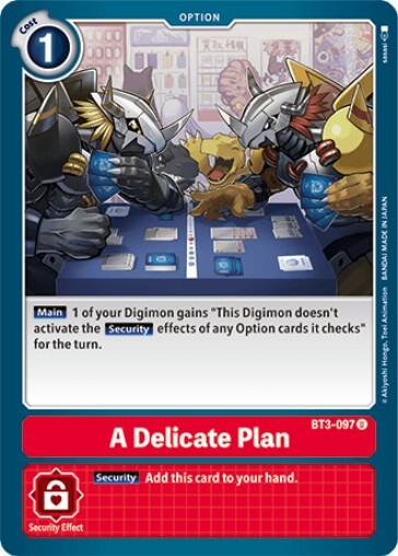 A Delicate Plan (BT3-097) [BT-03: Booster Union Impact]