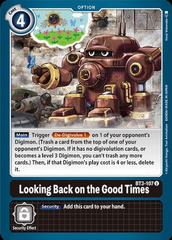 Looking Back on the Good Times (BT3-107) [BT-03: Booster Union Impact]