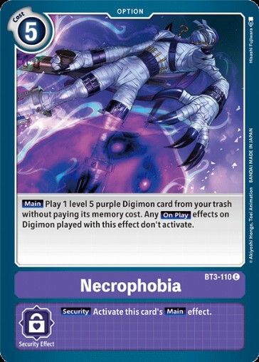 Necrophobia (BT3-110) [BT-03: Booster Union Impact]