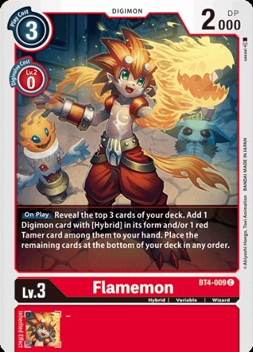 Flamon (BT4-009) [BT-04: Booster Great Legend]