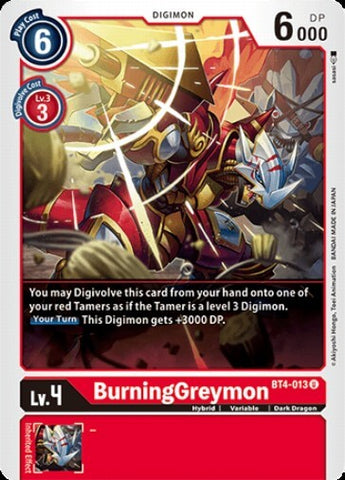 BurningGreymon (BT4-013) [BT-04: Booster Great Legend]