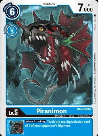 Piranimon (BT4-028) [BT-04: Booster Great Legend]