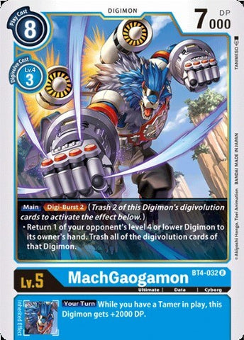 MachGaogamon (BT4-032) [BT-04: Booster Great Legend]