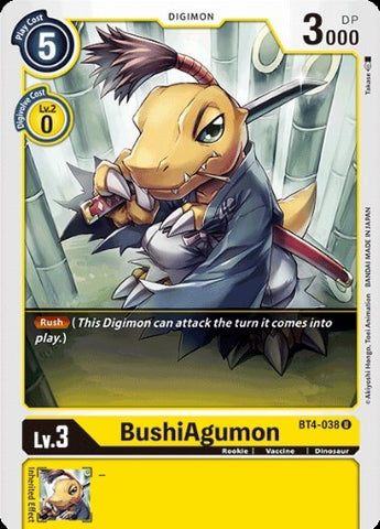 BushiAgumon (BT4-038) [BT-04: Booster Great Legend]