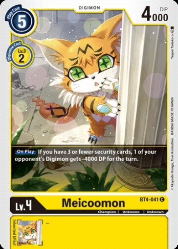 Meicoomon (BT4-041) [BT-04: Booster Great Legend]