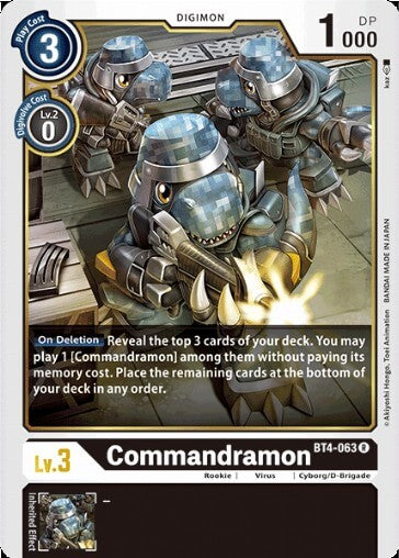 Commandramon (BT4-063) [BT-04: Booster Great Legend]