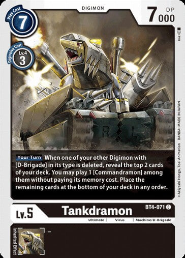 Tankdramon (BT4-071) [BT-04: Booster Great Legend]