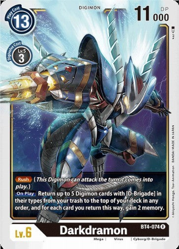 Darkdramon (BT4-074) [BT-04: Booster Great Legend]