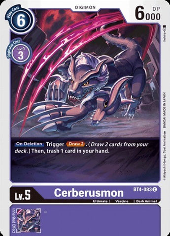 Cerberusmon (BT4-083) [BT-04: Booster Great Legend]