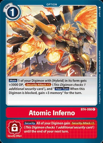 Atomic Inferno (BT4-098) [BT-04: Booster Great Legend]