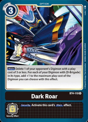 Dark Roar (BT4-110) [BT-04: Booster Great Legend]