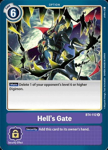 Hell’s Gate (BT4-112) [BT-04: Booster Great Legend]