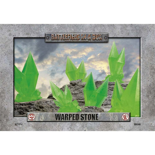 Battlefield In a Box - Features: Warped Stone - Green (x6)