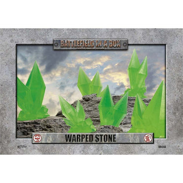 Battlefield In a Box - Features: Warped Stone - Green (x6)
