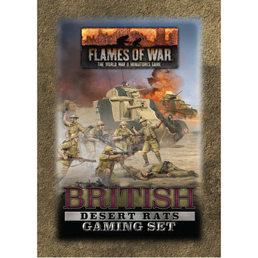Flames of War - British Desert Rats Gaming Set (x20 Tokens, x2 Objectives, x16 Dice)