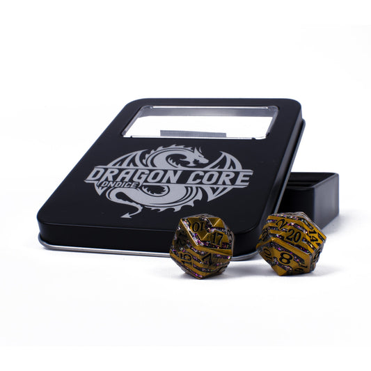 Chaos Gold Dragon DnDice Set