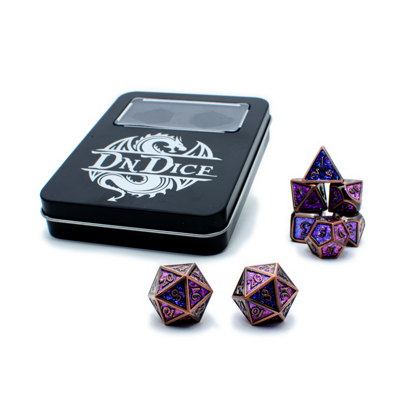 Copper Planer Dragon DnDice Set