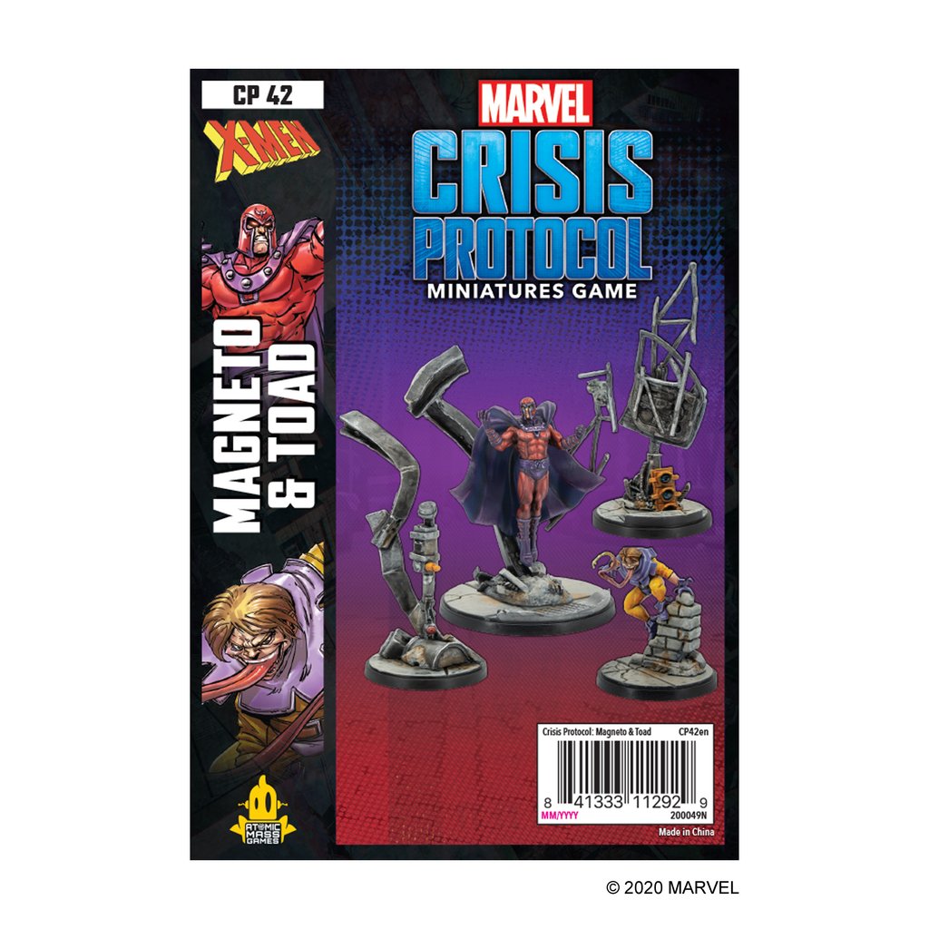 Marvel Crisis Protocol Magneto and Toad