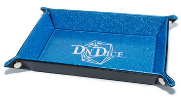 Blue Folding Dice Tray Glorious Glitter- DnDice