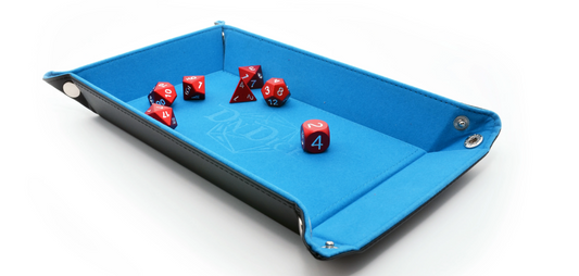 Blue Folding Dice Tray Fabulous Felt - DnDice