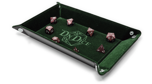Dark Green Folding Dice Tray Fabulous Felt - DnDice